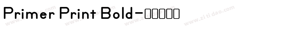 Primer Print Bold字体转换